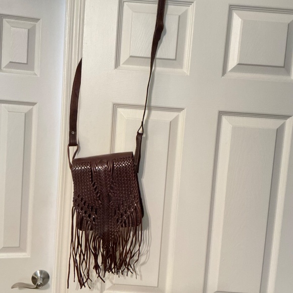 Boho Leather Crossbody Handbag - Picture 10 of 10